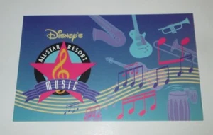 POSTAL DE COLECCIÓN WALT DISNEY WORLD ORLANDO FLORIDA ALL STAR MUSIC RESORT DÉCADA DE 1990 - Imagen 1 de 2