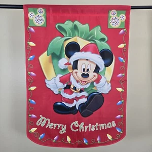 Disney 2005 Hamilton Collection Frohe Weihnachten Mickey Mouse Feiertag Flagge - Bild 1 von 3