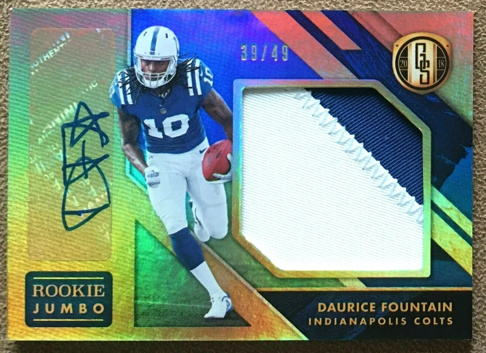 Daurice Fountain 2018 Panini Gold Standard Rookie Patch Autograph Prime #338 /49 - Image 1 of 3