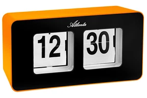 Atlanta Rétro Horloge Murale Horloge de Table Autoflip Orange 4464/12 - Imagen 1 de 1
