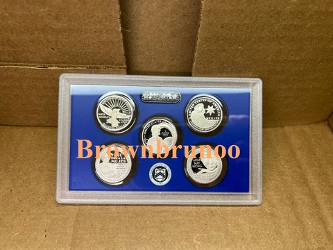 2022 S Proof Quarters American Women Quarters Program 5 Coins NO BOX COA Cover