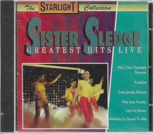 SISTER SLEDGE ~ GREATEST HITS LIVE ~ CD 1994 GALAXY IMPORT BRAND NEW - Imagen 1 de 2