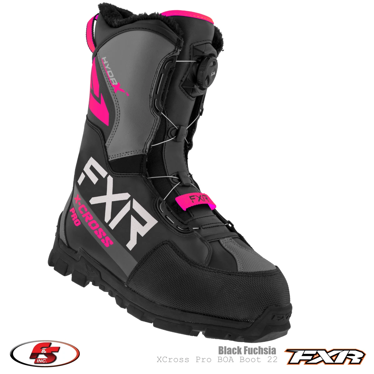 FXR ブーツ FXR X-Cross Pro-Ice Snowmobile Boots Black | FXR Snowmobile Boots