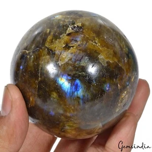 2890 Cts Natural Blue Shine Labradorite Huge Gem Crystal Healing Mineral Sphere - Picture 1 of 8