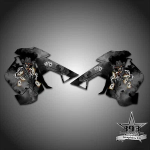 2015-2019 POLARIS AXYS Side Panel Decal Sticker Wrap Graphics Outlaw Black - Picture 1 of 1