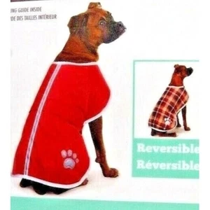 Be Good Dog NorEaster Waterproof Coat Size M Red Reversible Reflective Trim NWT - Picture 1 of 4