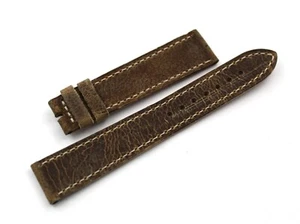 Leather Strap Mohawk Taupe 18/16mm Handmade Made Italy Unisex New - Picture 1 of 4