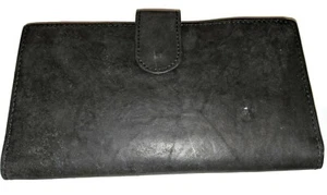 Mundi Genesis Leather Organizer Checkbook Wallet,Black - Picture 1 of 3