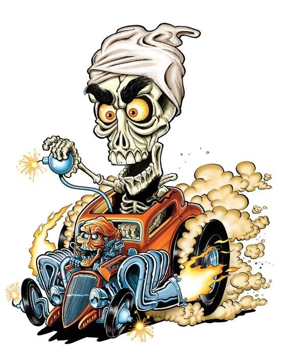 2-PACK HOT ROD RAT FINK MOTORCYCLES TOOLS GUNS STICKERS - Image 1 of 1