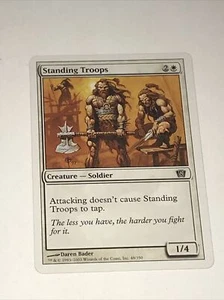 Magic the Gathering Standing Troops 2003 Card - Picture 1 of 6