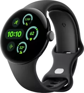 Google - Pixel Watch 3 (41mm) Smartwatch with Obsidian Band - LTE-NEW - Picture 1 of 6
