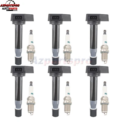 6X Ignition Coils & Spark Plugs for Acura 2001-2009 MDX 2005-2011 RL 3.5L 3.7L - Image 1 of 4