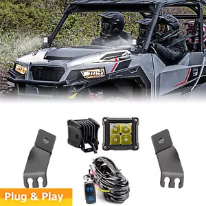WEISEN A-pillar 3" 40W Pods Mounts Plug N Play Wire Kit For Polaris General 1000 - Picture 1 of 9