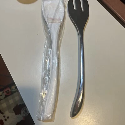 Large Silver Salad Servers NEW Pottery Barn - Image 1 of 4