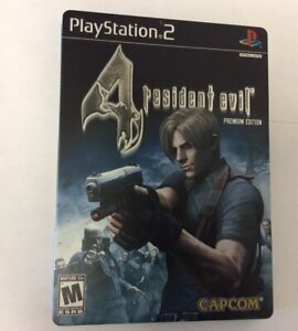 RESIDENT EVIL 4 Premium Edition with SteelBook Case w/games Playstation 2 (PS2)