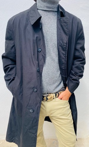 Impermeabile CHRISTIAN DIOR taglia 48 UK NERO leggero foderato vintage $1280 00