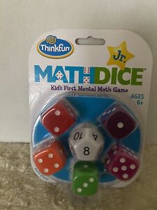 Think Fun Mental Math Dice Game Classroom Homeschool Family Fun Game NIP HG3