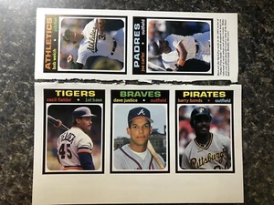 1991 SCD Baseball Pocket Price Guide 5-Card Uncut Sheet Panel Justice Bonds - Picture 1 of 4
