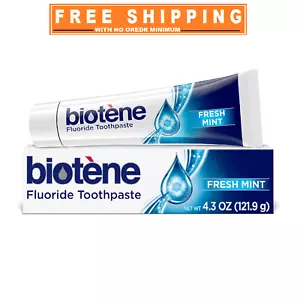 biotène Fluoride Toothpaste for Dry Mouth Bad Breath and Cavity Prevention 4.3oz - Picture 1 of 12