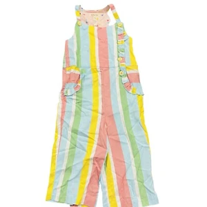 Matilda Jane Cali Queen Romper Size 4 Girls Colorful Summer Overalls New - Picture 1 of 7