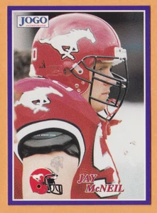 Jay McNeil 1995 Jogo CFL card #222 Calgary Stampeders  Kent State Golden Flashes - Picture 1 of 2