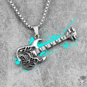 Sculpt Rings™ Collar con colgante de guitarra Hell para hombre - Joyería de... - Imagen 1 de 7