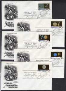 1991 Space Exploration Set (2568-2577) TEN Artcraft FDC's NX617 - Picture 1 of 2