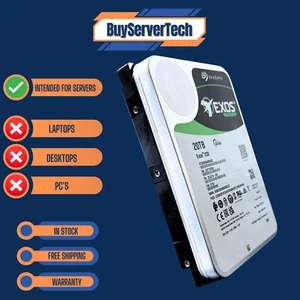 Seagate Exos X20 ST20000NM003D 20TB 7200RPM 12Gb/s SAS 3.5" Enterprise HDD - Picture 1 of 8
