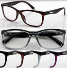 R427 Stylish Retro Matte Eyebrow Trendy Reading Glasses/Big Lens/Metal Detailed^