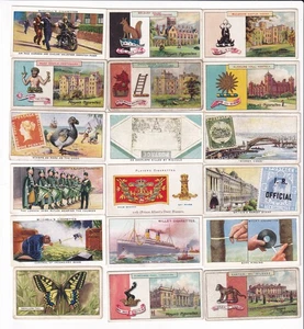 Thirty Vintage Trade Cards from the 1910-1930s Castles Rare Stamps Motorcycle ++ - Picture 1 of 2