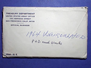 USA Silbermünzensatz 1964 10 Stempelglanz P&D Münzen - Bild 1 von 5