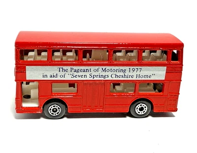 Matchbox Superfast MB17 Londoner Bus Pageant of Motoring 1977 como nuevo/pantalla de PVC Foto 1 de 4