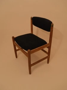 Borge Mogensen Danish Chair Karl Andersson & Soner 1960s Oak Frame Textile Seat - Picture 1 of 15