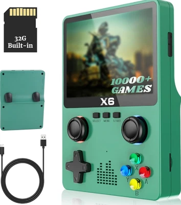 Console portatile 32GB retrò 10.000 giochi Joystick 3D HDMI Retro‑emulatore - Immagine 1 di 4