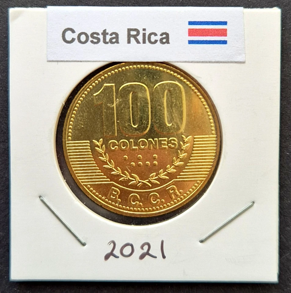 Costa Rica Moneda 100 Colones Uncirculated 2021 - Image 1 of 4