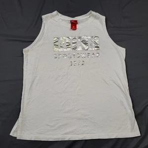 Nike Shirt Damen Große L Ärmellos Tank Sportswear Pullover Leicht Weiß - Bild 1 von 13