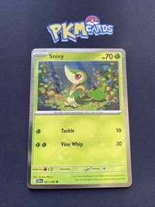 Juego de cartas coleccionables Pokémon Snivy Black Bolt 001/086 Holo casi nuevo. - Imagen 1 de 3
