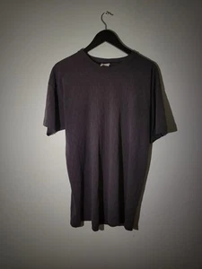Vintage Textured 90s Blank Black Tee - Picture 1 of 4