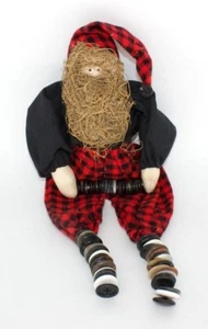 Button SANTA CLAUS Christmas Holiday Decor 14" - Picture 1 of 2