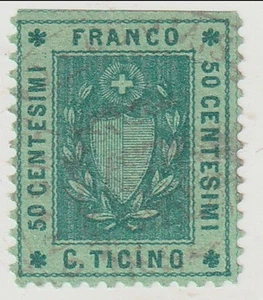 Suiza - Ingresos, Cantón Tesino 50c c1860's - Imagen 1 de 1
