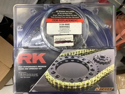 Kit de cadena y piñón RK para Suzuki Hayabusa Foto 1 de 2