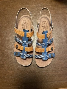 L'Artiste By Spring Step Delila Wedge Sandal Blue EU 41 / US 10 - Picture 1 of 6