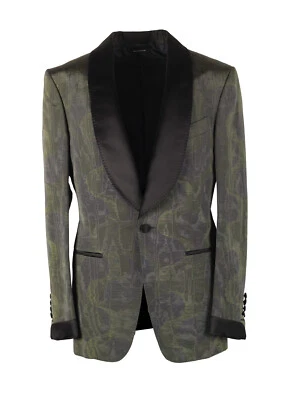 Chaqueta de Cena Esmoquin Verde TOM FORD Atticus Talla 46/36R EE. UU. Chaqueta Blazer... Foto 1 de 4
