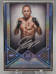 2019 Topps Museum #/5 Silver Framed Auto Georges St-Pierre !!️ - Bild 1 von 3