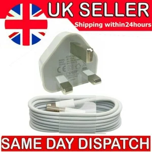 100% Genuine CE charger plug & Data Cable For Apple IPhone 7 8 XR 11 12 13 14 SE - Picture 1 of 11