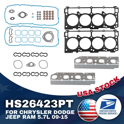 Juego de juntas de culata para Dodge Charger 2009-2016 Ram 1500 2500 2011-2016 5,7 L Foto 1 de 4