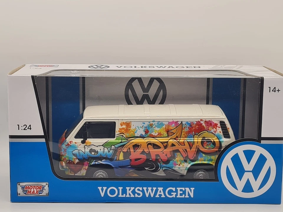 Volkswagen T3 Graffiti - Motormax 1:24 1/24 1-24 - Immagine 1 di 1
