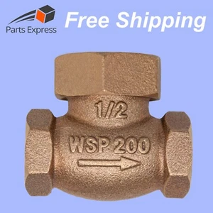 1/2" SPRING LOADED INDUSTRIAL LIFT CHECK VALVE (BRONZE 200 WSP), ASME, #50T - Picture 1 of 8