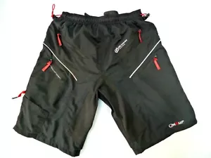 Cycling Shorts DECATHLON Padded Lined Air Cooling System Black Men's sz MEDIUM - Picture 1 of 12