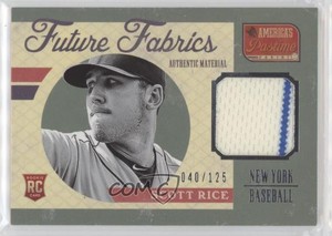 2013 Panini America's Pastime Future Fabrics /125 Scott Rice #SR